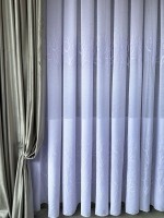 Тюль льон Trees білий Туреччина