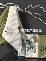Набір кухонних рушників Lorenzella olive 2шт. 40х60 - Зображення 2