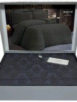Постельное белье Maison D'or Emerald Antrasit 200x220см бамбук жаккард — изображение 7