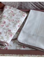 Maison D'or Lady Roses ecru-white постельное белье семейка 160х220(2шт.) сатин — изображение 3