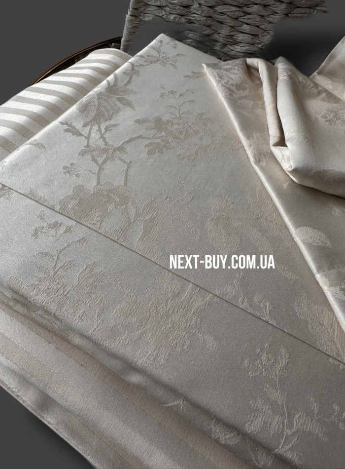 Постільна білизна Maison D'or Ruby Beige 200x220см бамбук жаккард - Зображення 8