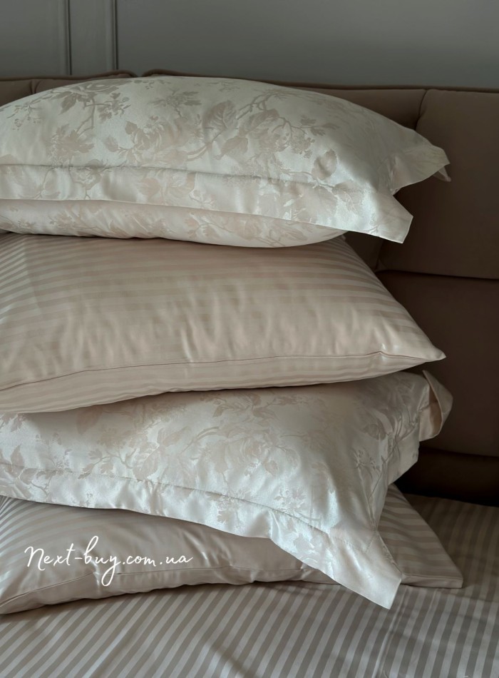 Постільна білизна Maison D'or Ruby Beige 200x220см бамбук жаккард - Зображення 4