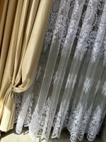 Тюль грек сетка Chaplets белый Турция — изображение 3