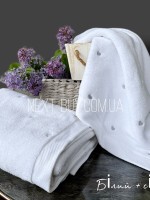 Махровий рушник для бані Cestepe Kalpli Nakisli white-gri 70х140 Туреччина - Зображення 4