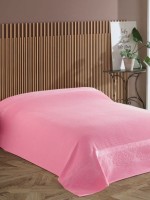 Махрове простирадло-покривало Gulcan Lively pink євро 200X220 бавовна - Зображення 6