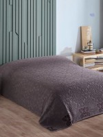 Махрове простирадло-покривало Gulcan Lovely brown євро 200X220 бавовна - Зображення 7