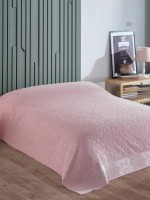 Махрове простирадло-покривало Gulcan Lovely pink євро 200X220 бавовна - Зображення 6