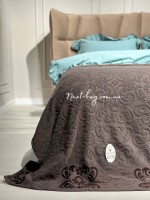 Махрове простирадло-покривало Gulcan Lovely brown євро 200X220 бавовна - Зображення 5