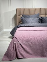 Махрове простирадло-покривало Gulcan Ester lilac євро 200X220 бавовна - Зображення 4
