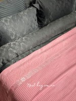 Махрове простирадло-покривало Gulcan Lively pink євро 200X220 бавовна - Зображення 2
