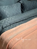 Махрове простирадло-покривало Gulcan Lively somon євро 200X220 бавовна - Зображення 3