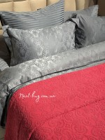 Махрове простирадло-покривало Gulcan Lovely red євро 200X220 бавовна - Зображення 3