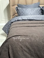 Махрове простирадло-покривало Gulcan Lovely brown євро 200X220 бавовна - Зображення 2