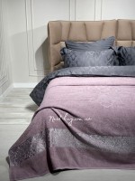 Махрове простирадло-покривало LuiSa Pink leylac євро 200X220 бавовна