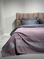 Махрове простирадло-покривало LuiSa Pink leylac євро 200X220 бавовна - Зображення 3