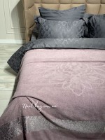 Махрове простирадло-покривало LuiSa Pink leylac євро 200X220 бавовна - Зображення 5