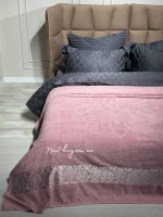 Махрове простирадло-покривало LuiSa Pink rose євро 200X220 бавовна