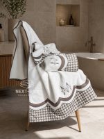 Набір рушників Maison Dor Lowes 3шт. махра коричневий - Зображення 4