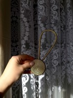 Магнит подхват для штор круглый, золотистый Турция — изображение 6