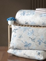 Постільна білизна Homesko Ranforce Ibiza beige евро 200х220 - Зображення 2