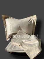 Постільна білизна Maison D'or Tom Ross Ecru&Beige 200x220см бамбук жаккард - Зображення 2