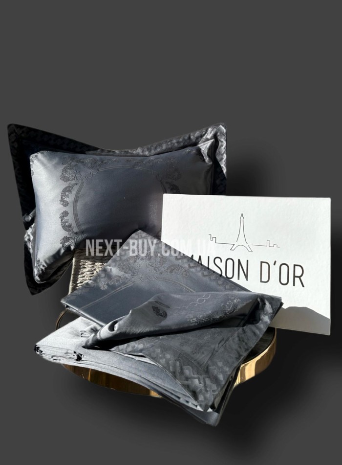 Постельное белье Maison D'or Tom Ross Grey&Black 200x220см бамбук жаккард — изображение 2