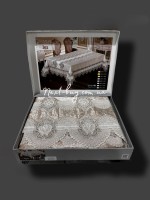 Скатертина для столу Asya з мереживом 160х220 Туреччина