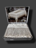 Оксамитова скатертина для столу Cinar 160х220 Туреччина - Зображення 2