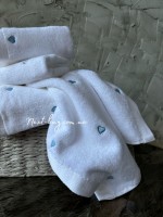 Maison D'or Micro Cotton Soft Embroidery набір бавовняних рушників 4шт white-blue - Зображення 3