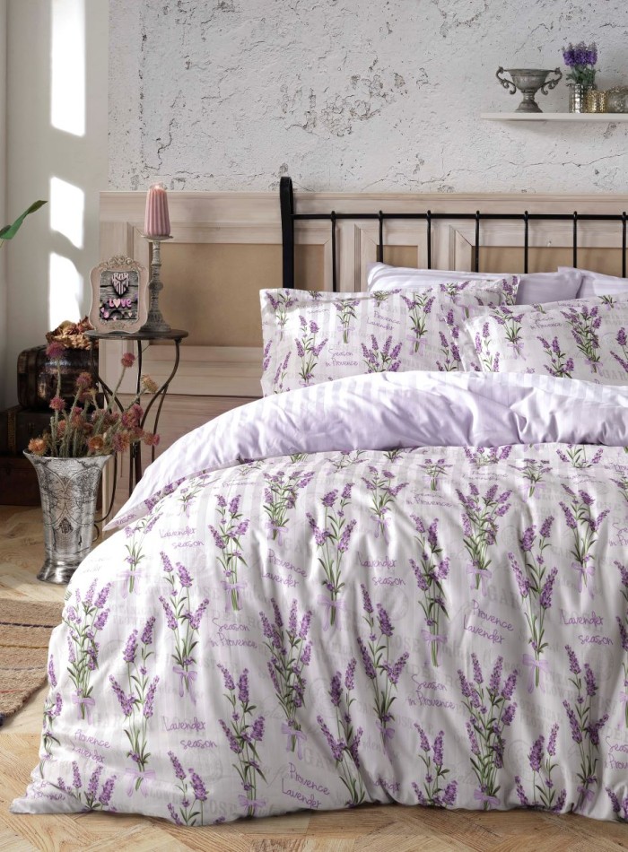Maison D'or Lavander Lilac постільна білизна євро 200х220 сатин - Зображення 3