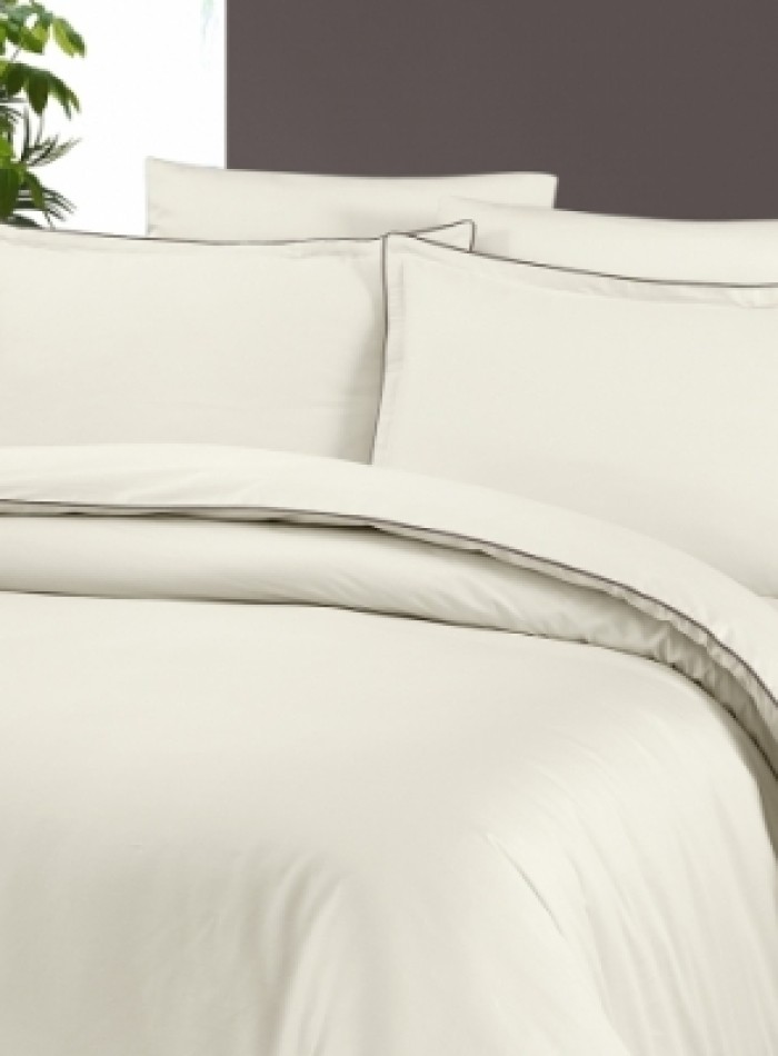 Постельное белье Lucca cream La Romano premium сатин полуторный 160х220 — изображение 3