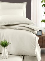 Постельное белье Lucca cream La Romano premium сатин полуторный 160х220 — изображение 2