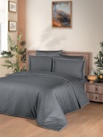 Постельное белье Lucca grey La Romano premium сатин полуторный 160х220