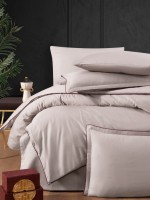 Постельное белье Lucca Violet La Romano premium сатин полуторный 160х220 — изображение 2