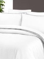 Постельное белье Lucca white La Romano premium сатин полуторный 160х220 — изображение 3
