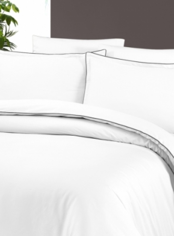 Постельное белье Lucca white La Romano premium сатин полуторный 160х220 — изображение 3