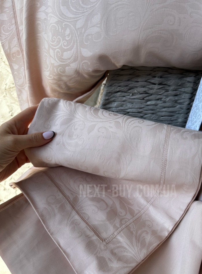Постільна білизна Maison D'or Annabella beige 200x220см сатин жакард - Зображення 2