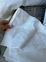 Постельное белье Maison D'or Annabella ecru 200x220см сатин жаккард — изображение 3