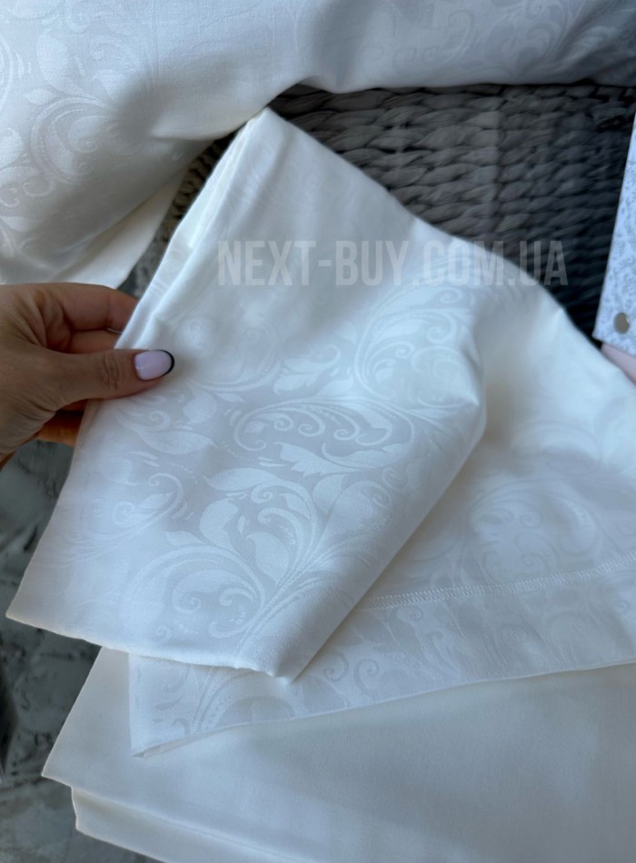 Постельное белье Maison D'or Annabella ecru 200x220см сатин жаккард — изображение 3
