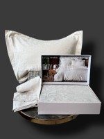 Постельное белье Maison D'or Annabella stone 200x220см сатин жаккард — изображение 3