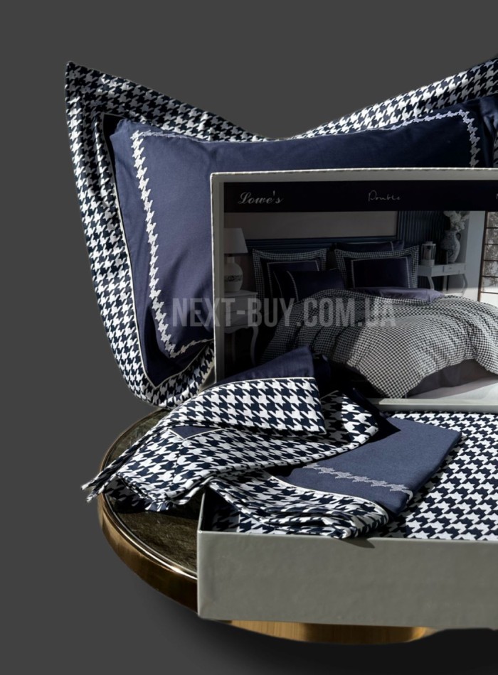 Maison D'or Lowes Navy постельное белье евро 200х220 сатин — изображение 4