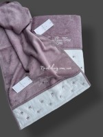 Maison D`or Lavoine Flowers махровий рушник 50х100 фіолетовий - Зображення 4