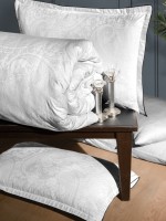 Постільна білизна Tracy white La Romano premium сатин евро 200х220 - Зображення 2