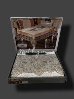 Скатерть для стола Yaprak с кружевом 160х220 Турция