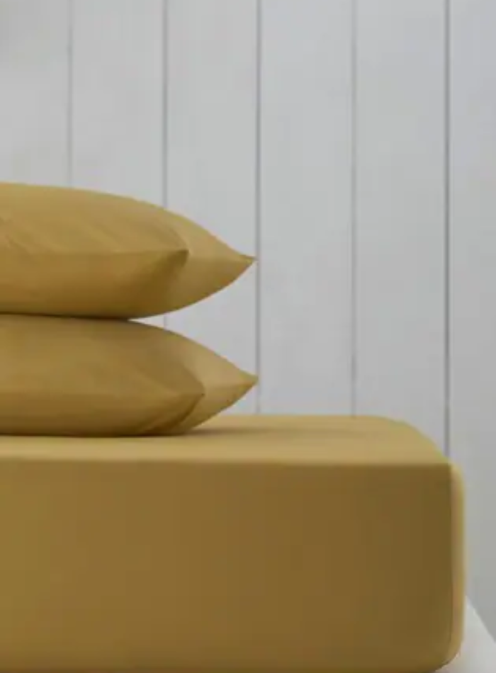 First choice Satin fitted sheet SF-60 karamel сатинове простирадло на резинці євро 180х200+30см з наволочками 50х70-2шт. - Зображення 2