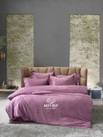 Постільна білизна Maison D'or Ruby Lilac 200x220см бамбук жаккард - Зображення 8