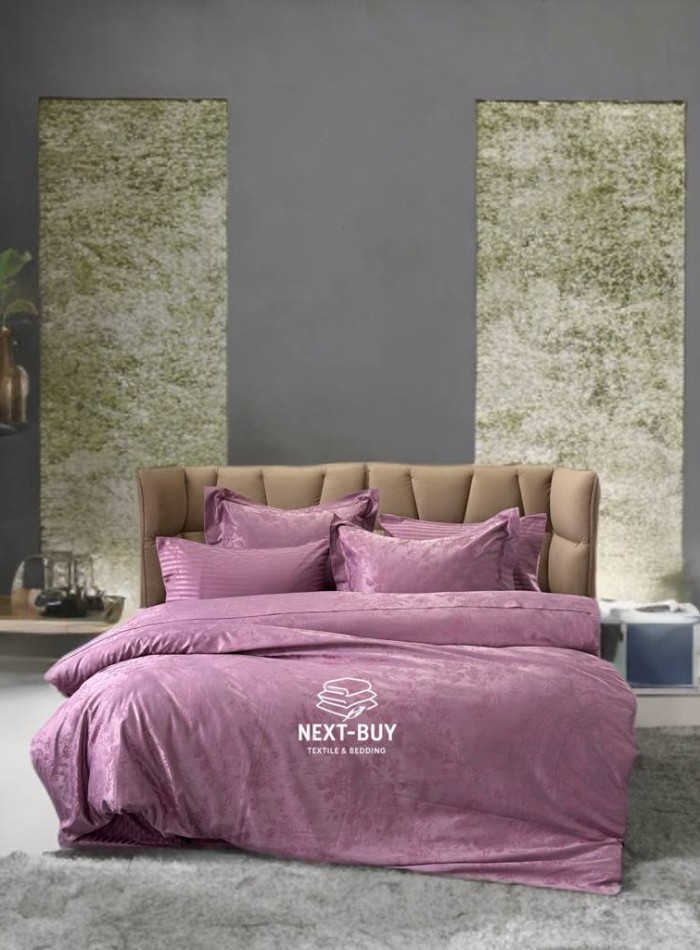 Постільна білизна Maison D'or Ruby Lilac 200x220см бамбук жаккард - Зображення 8