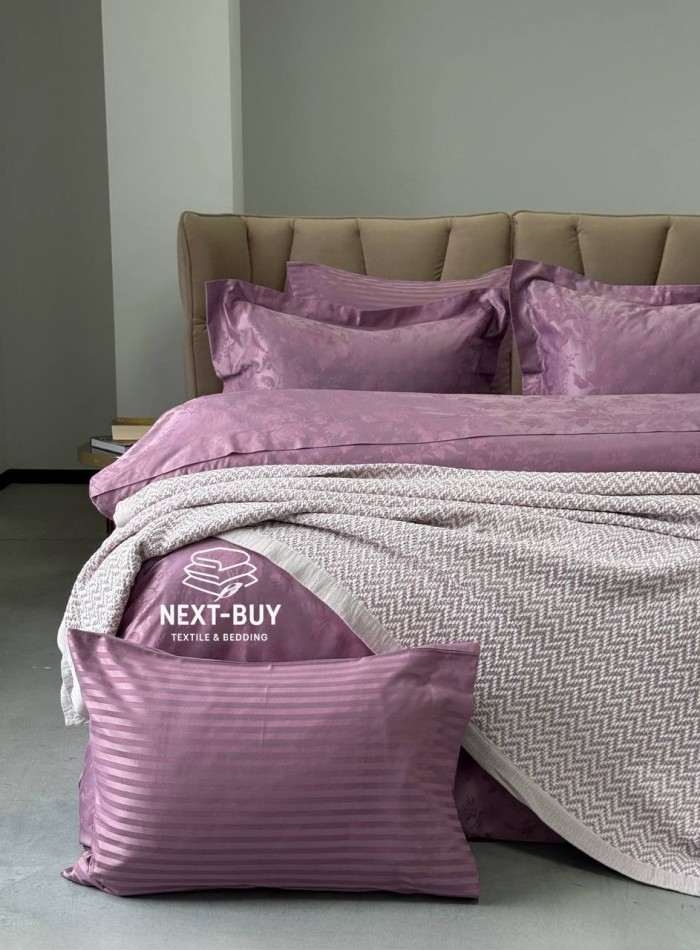 Постільна білизна Maison D'or Ruby Lilac 200x220см бамбук жаккард - Зображення 2