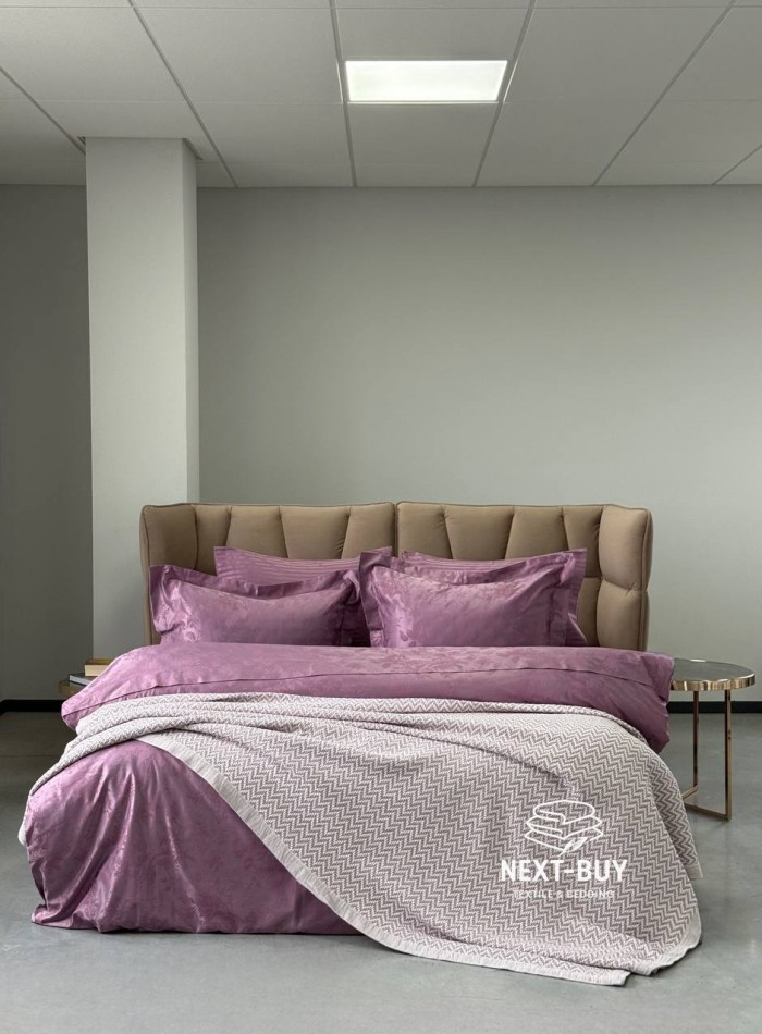 Постільна білизна Maison D'or Ruby Lilac 200x220см бамбук жаккард - Зображення 3