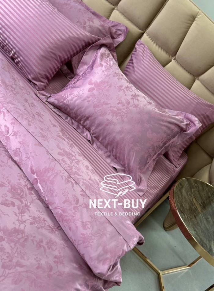 Постільна білизна Maison D'or Ruby Lilac 200x220см бамбук жаккард - Зображення 5